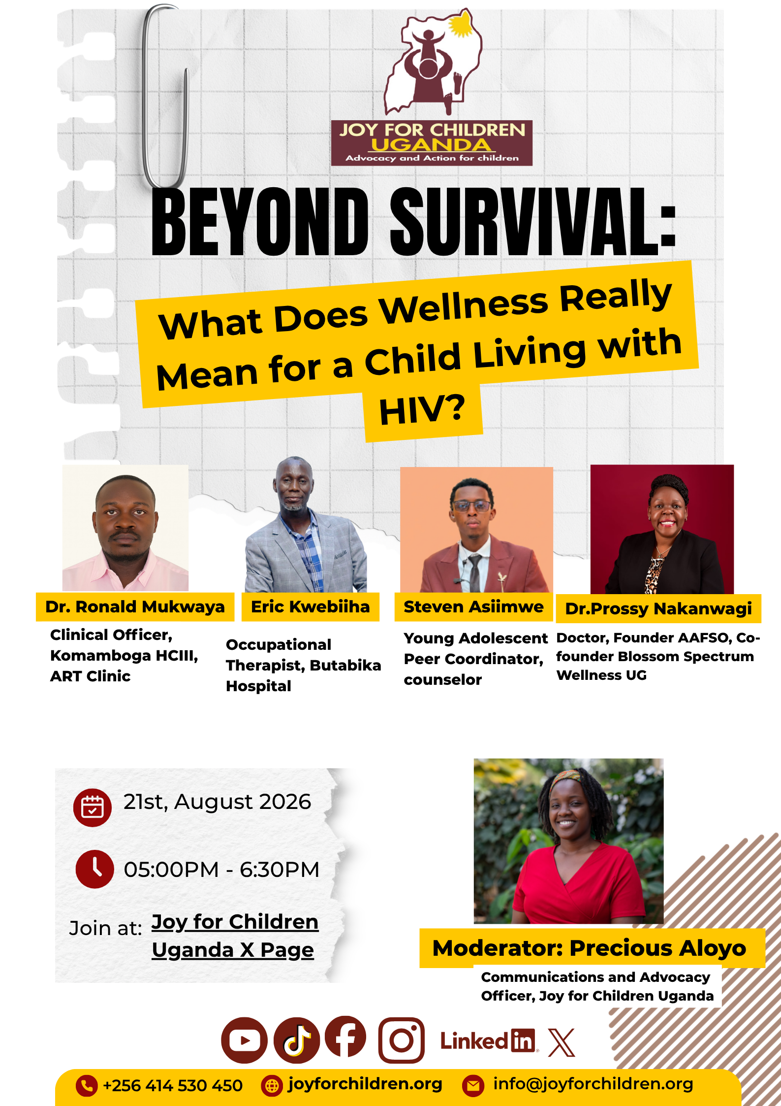 Beyond Survival: A Conversation on Putting the Mental Wellbeing of Children Living with HIV at the Centre