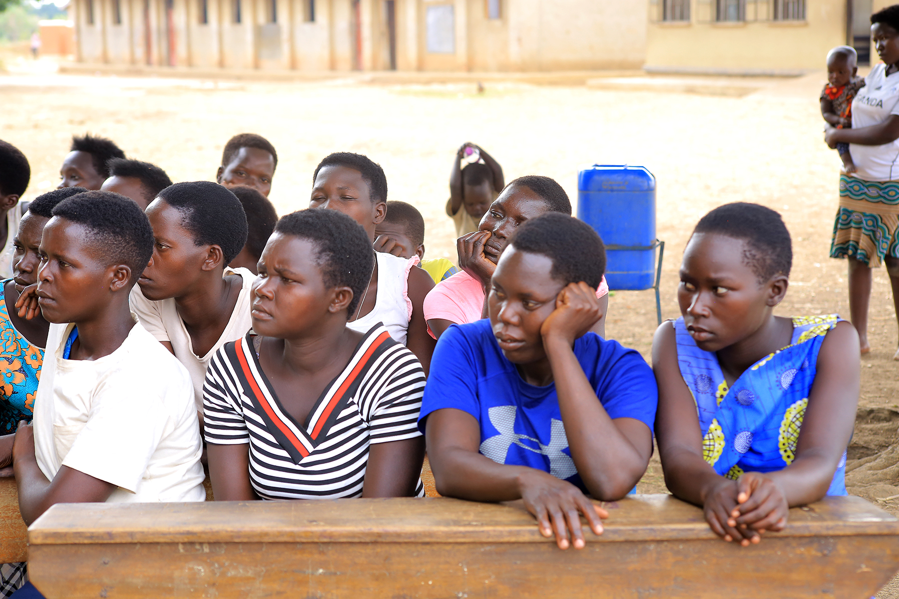 Women participating in a community learning session